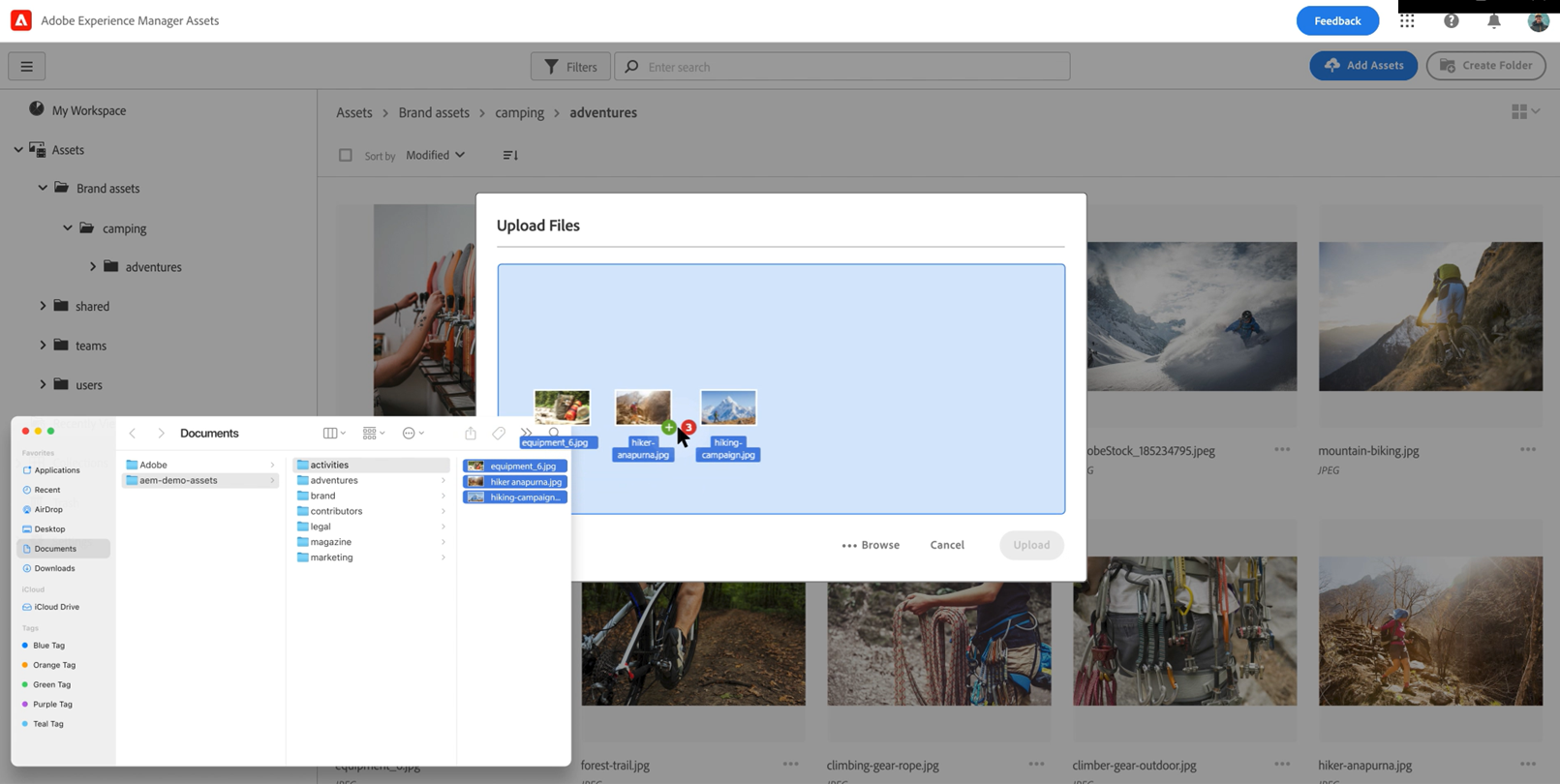 screenshot of Adobe Experience Manager
